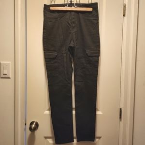 H&M black cargo ladies pants